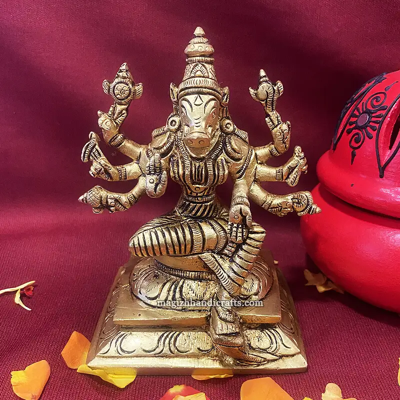 Brass Varahi Amman 3.3 inches