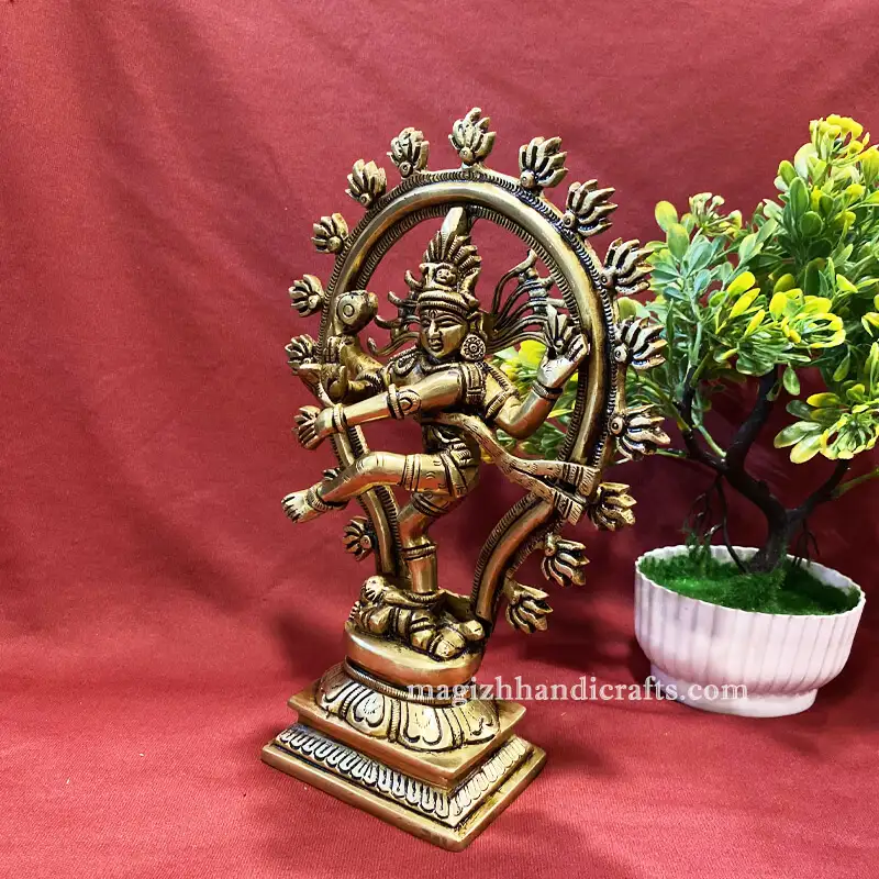 10 inches oval Natarajar idol - SC - image 4