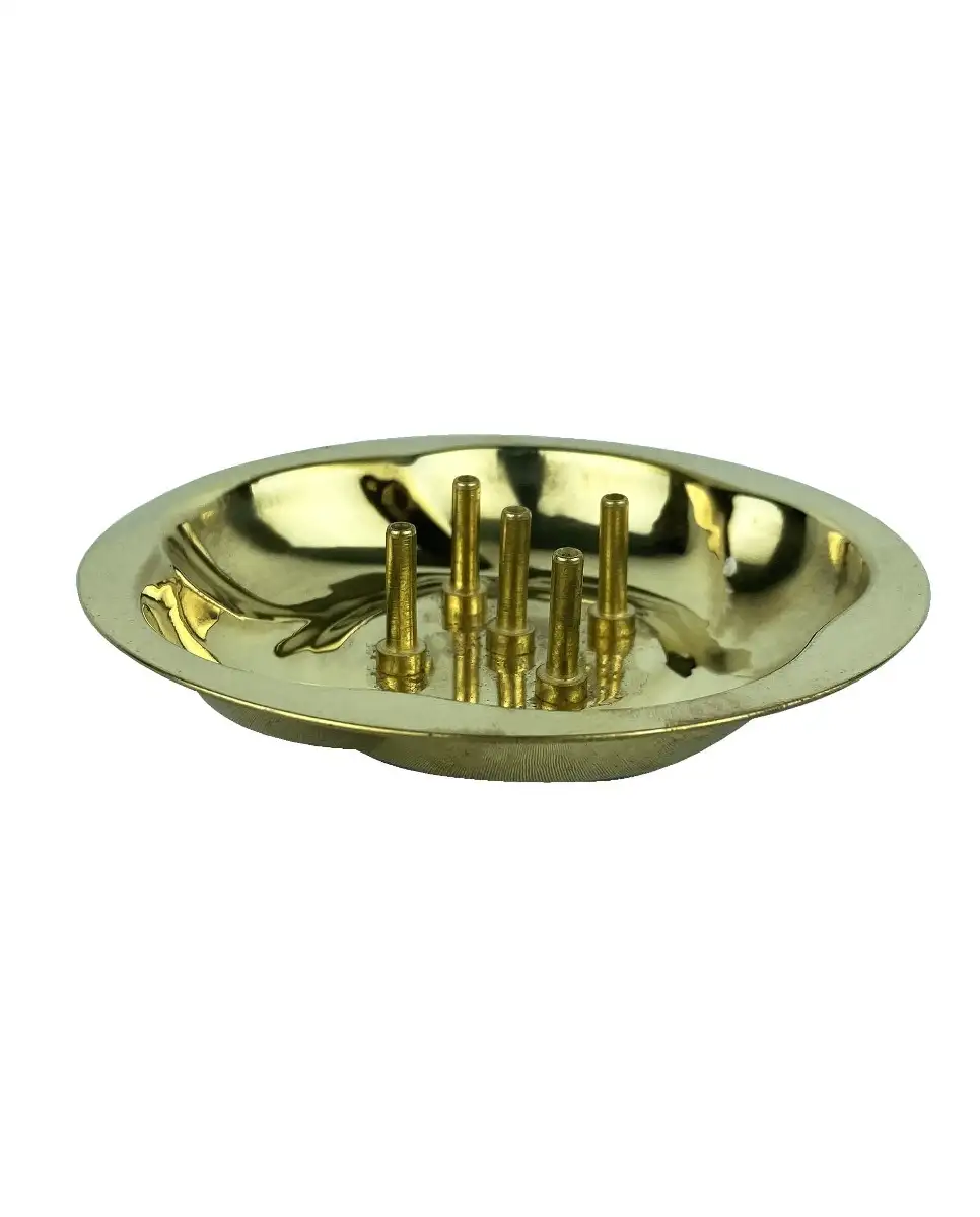 Brass Lotus Agarbathi Holder ash catcher - secondary