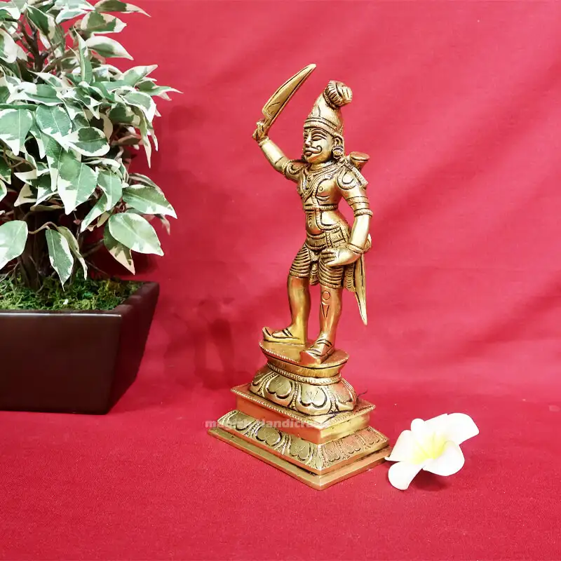 10 inches Madurai veeran idol SC - secondary
