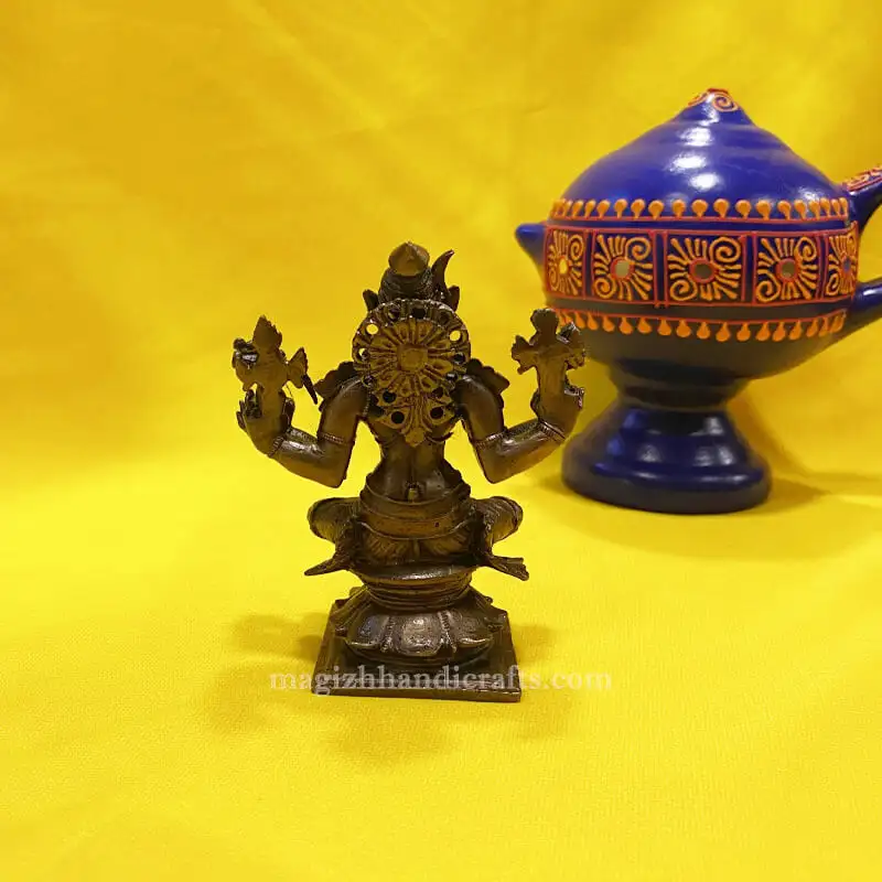 4 inches Copper 8 hands Varahi amman idol - image 4