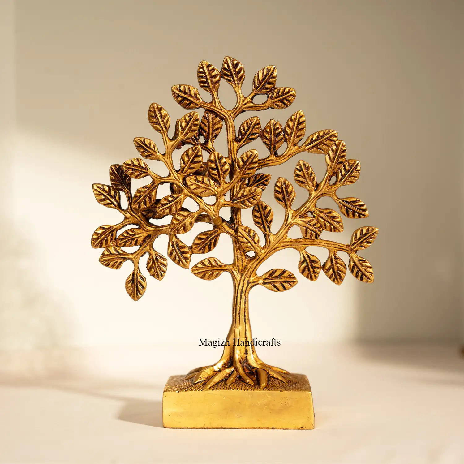 8 inches Decorative Brass Tree of Life Idol