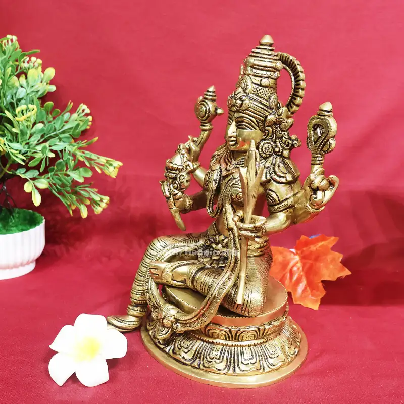 10 inches Brass Rajarajeswari Idol SC - image 3