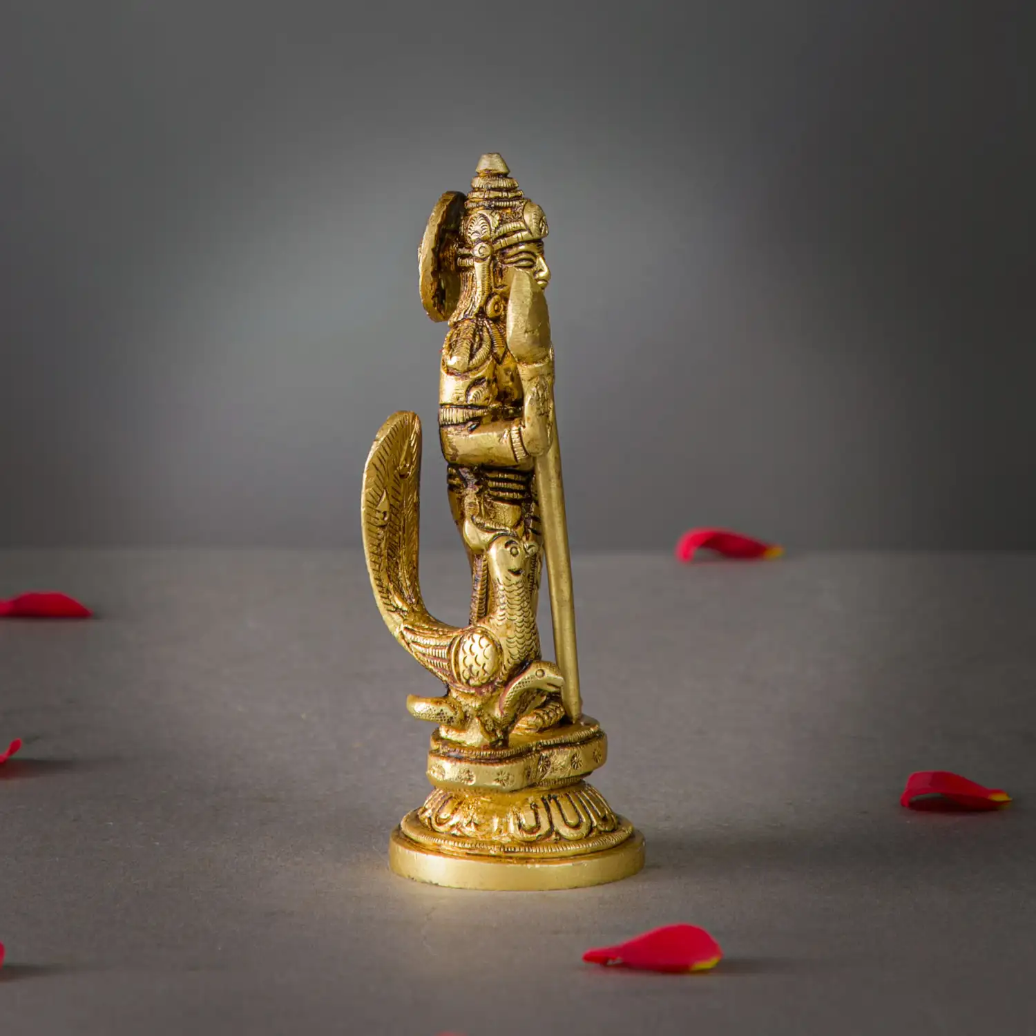Brass Murugan Malaysia Murugan idol - 8 inches - secondary