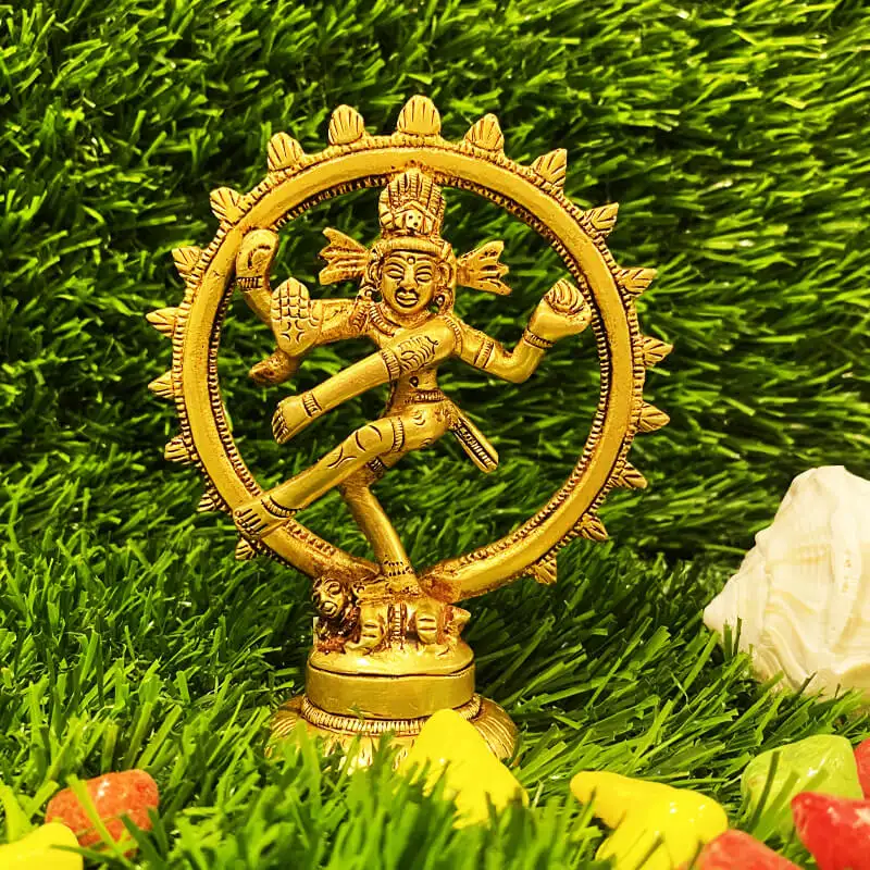 Brass 4 inches natraj idol - image 5
