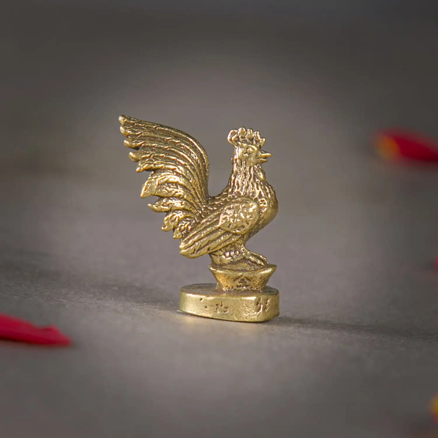 1 inch Brass miniature Murugan Seval idol