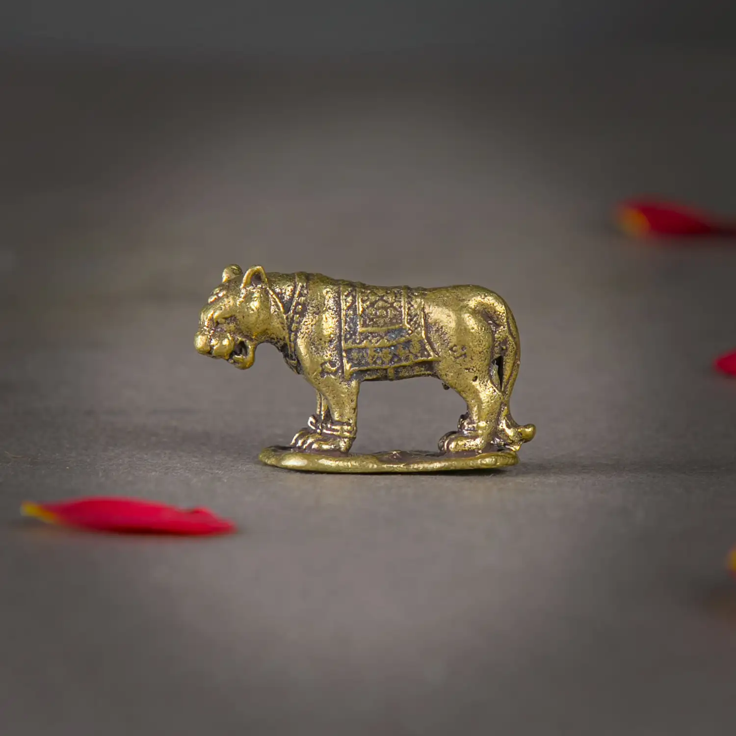 1 inch Brass Tiger idol - image 1