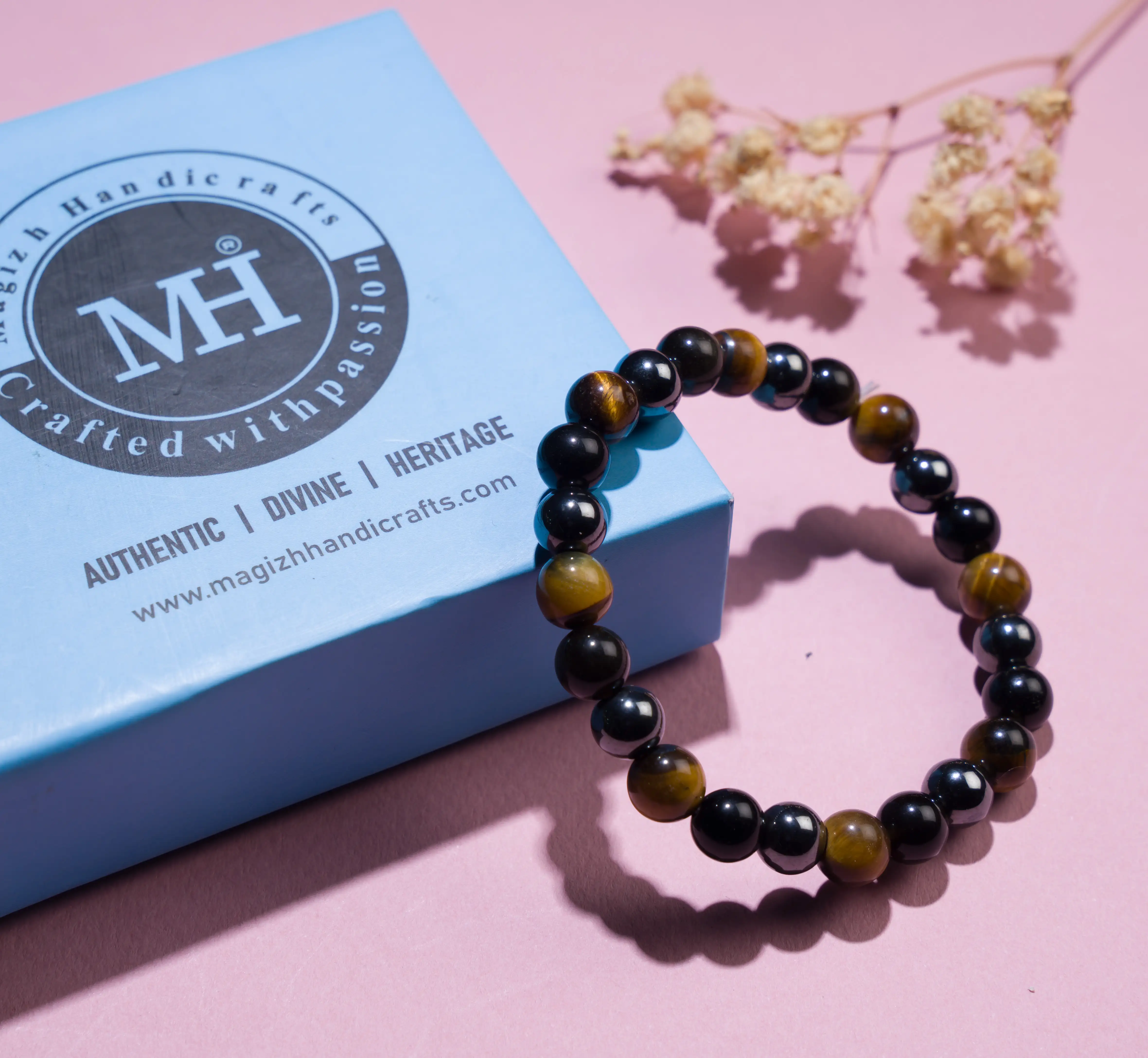 8mm Triple Protection Crystal stone Bracelet - image 3