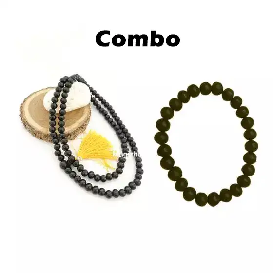 Original Karungali Bracelet and mala combo (8mm)