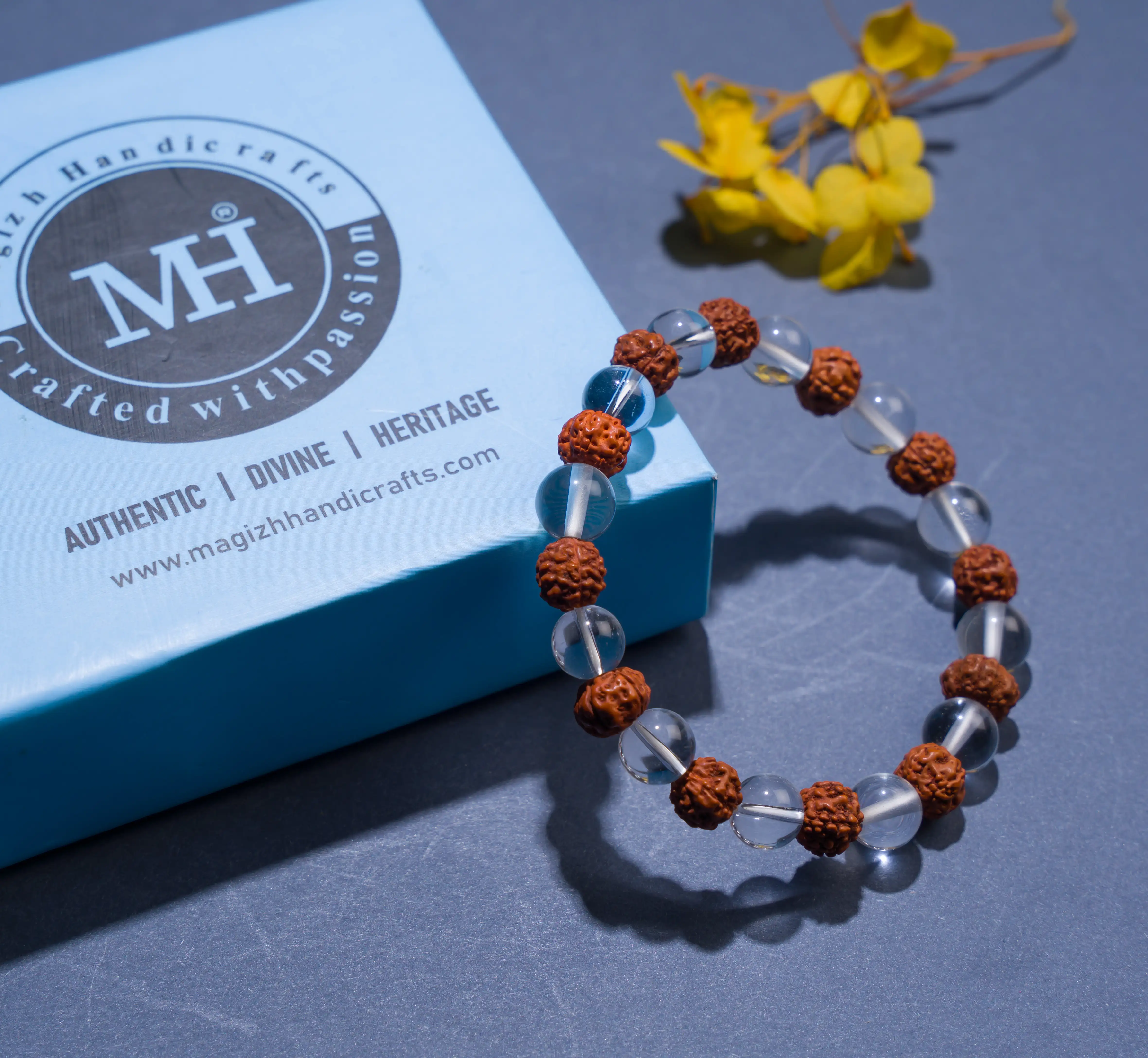 Spadigam with Rudhraksham Bracelet (8 mm) - image 3