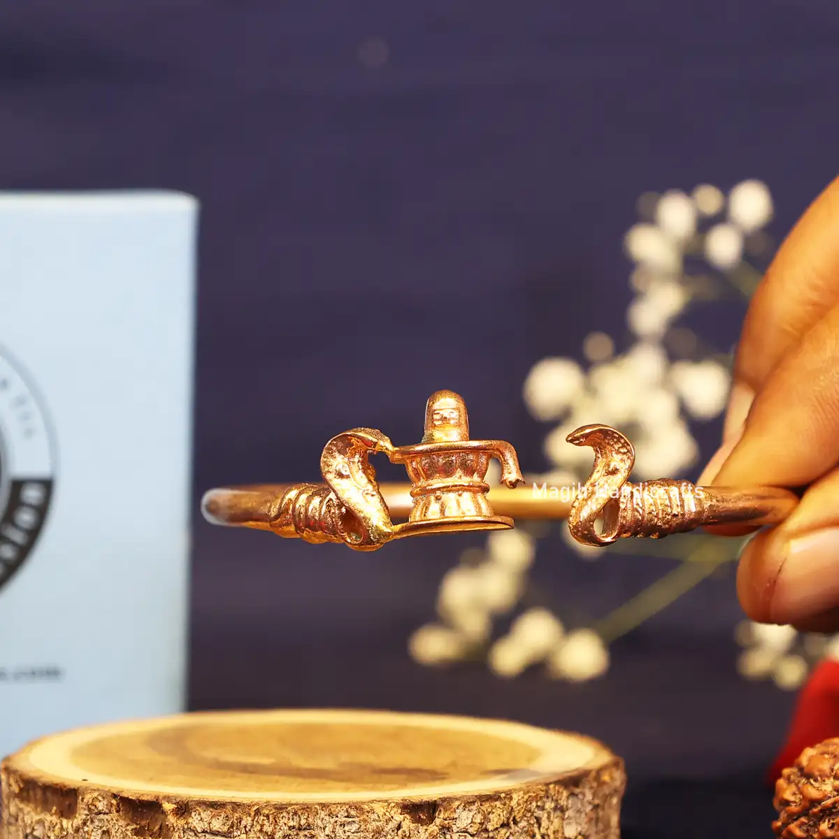Two Snake and Lingam Impon Bracelet - image 3
