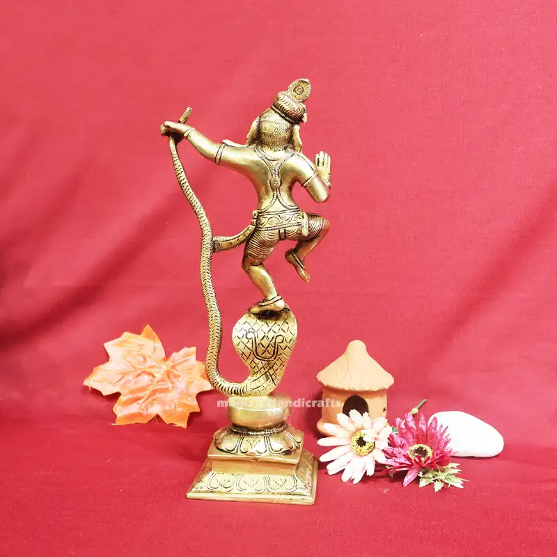 10.5 inches Brass Kalinga Krishna idol SC - image 3