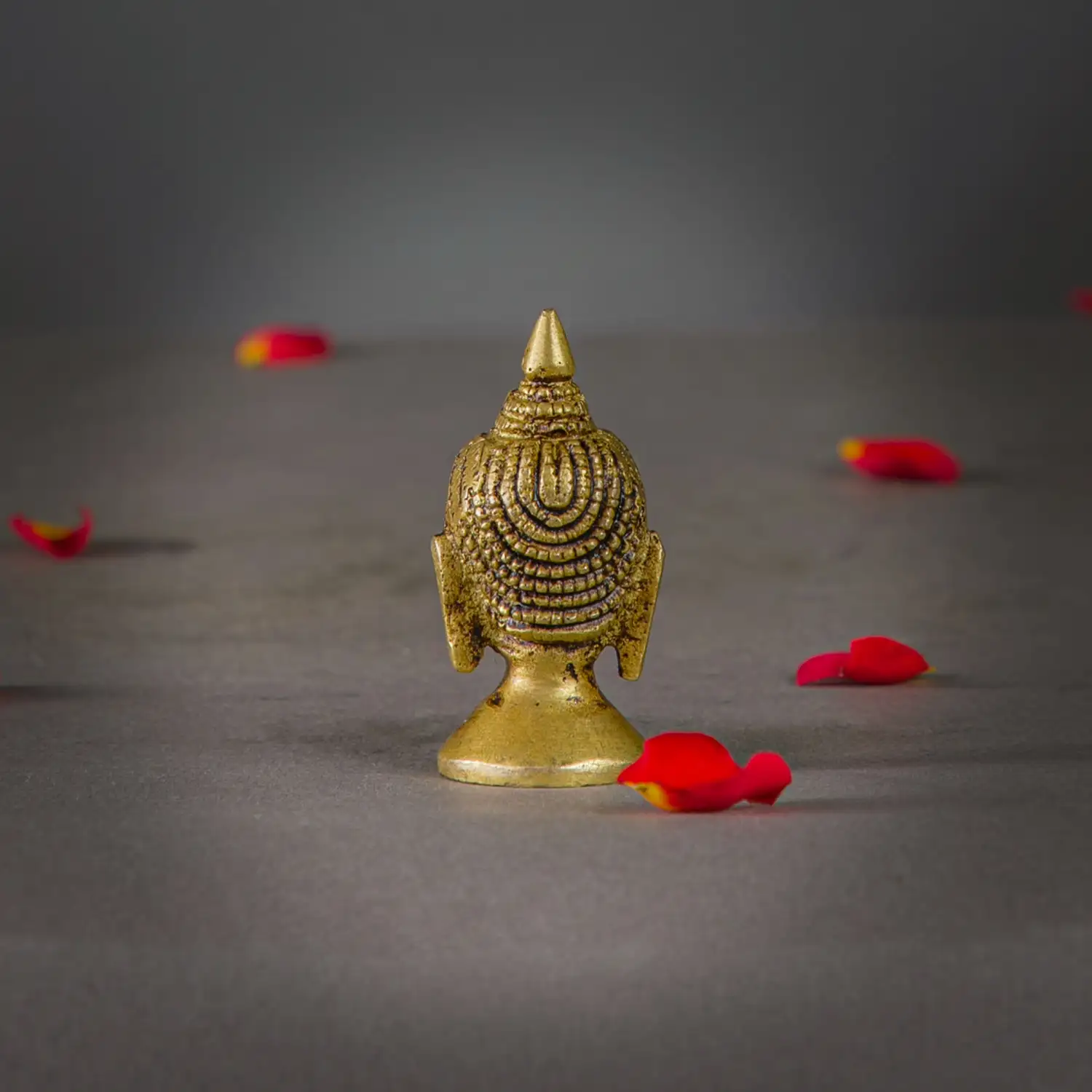 2 Inches Brass Buddha Head Idol - image 4