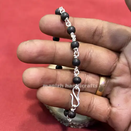 Original Silver 100% Karungali Bracelet 6mm