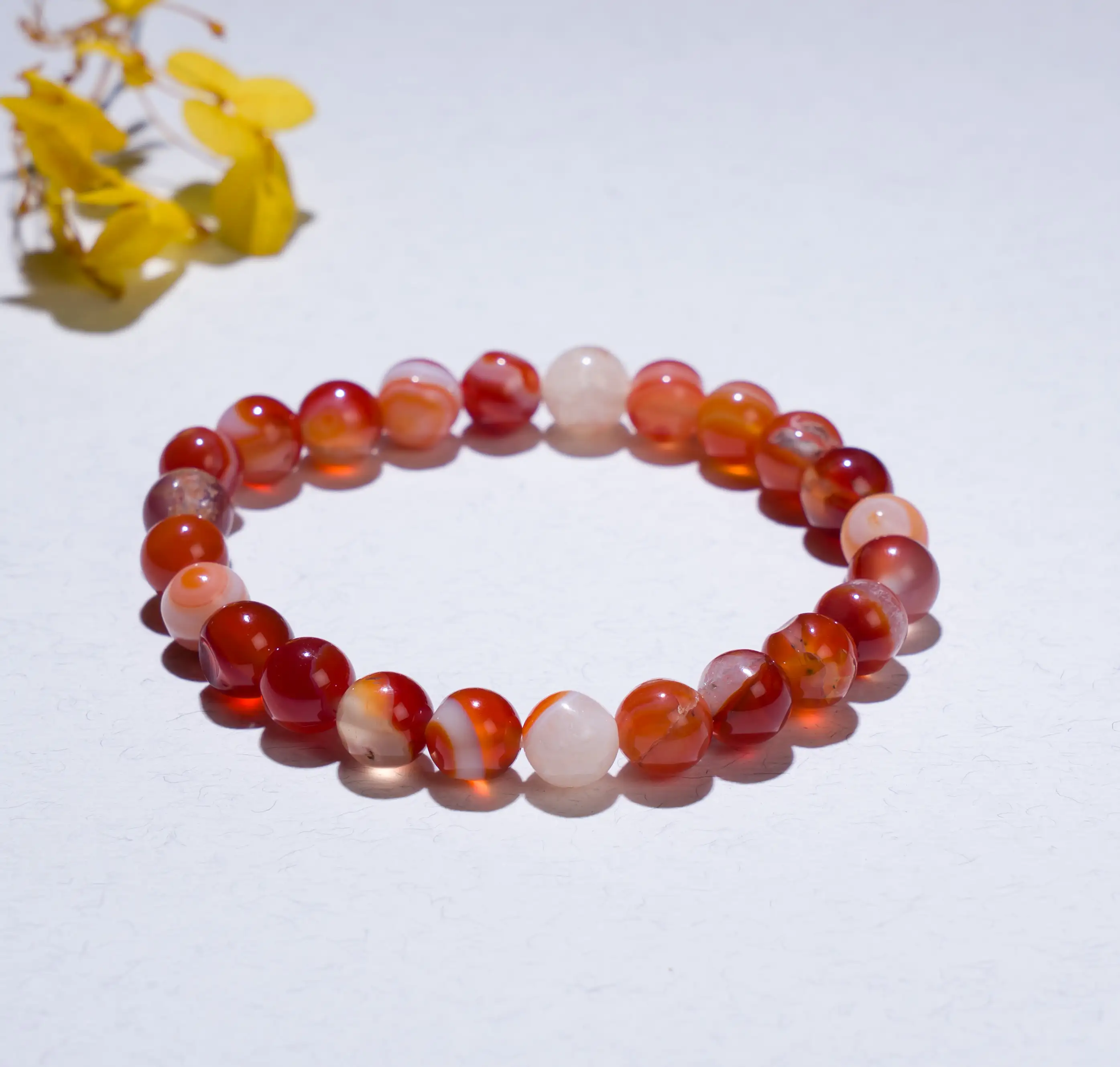 Carnelian Crystal Bracelet (8mm) - secondary