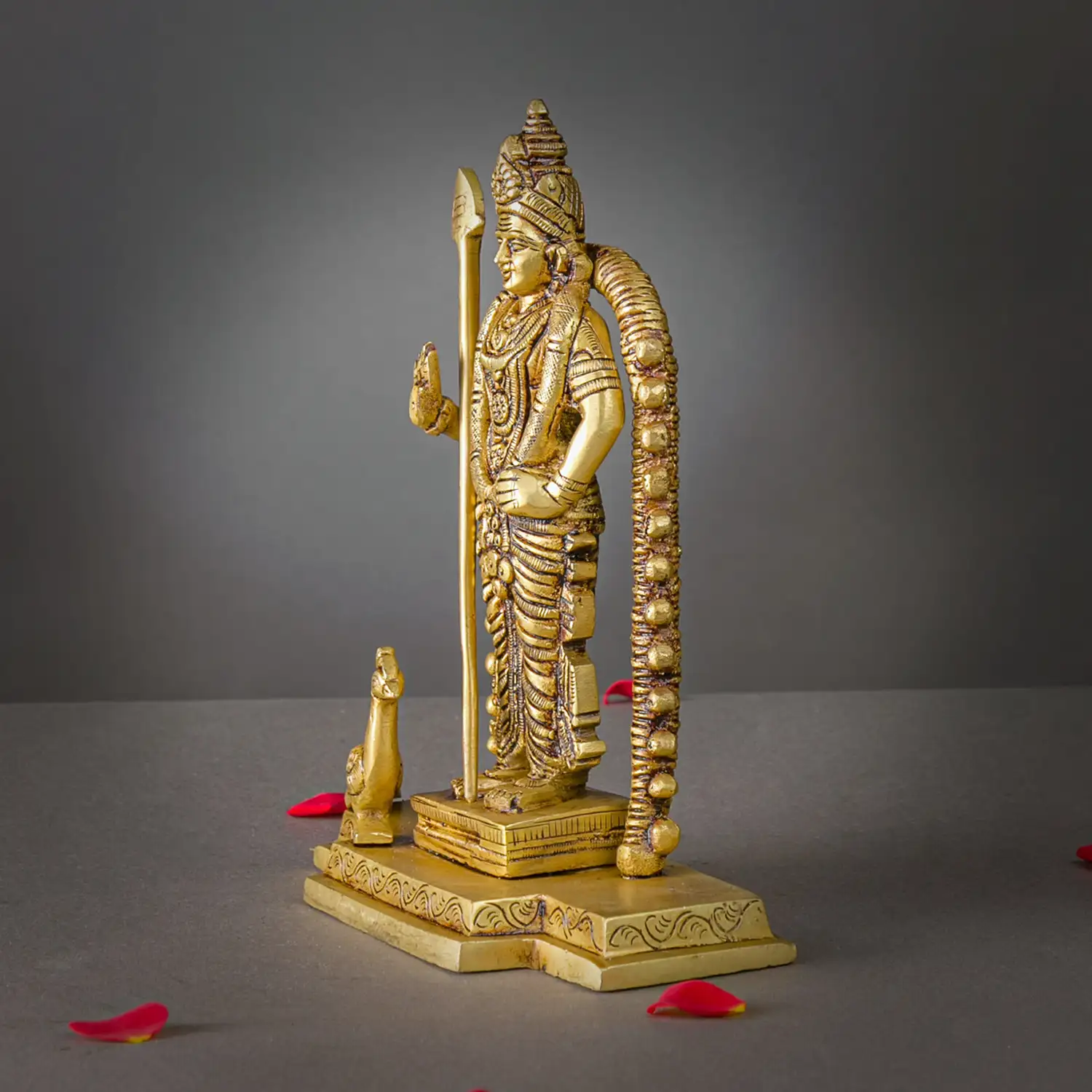 Brass Malaysia Murugan idol - 8 inches - image 3