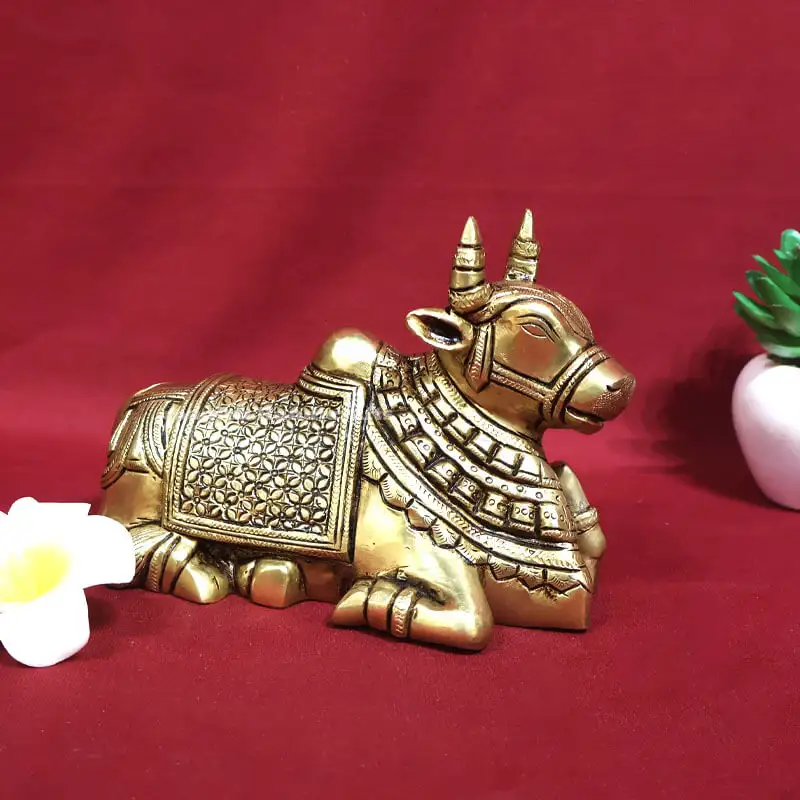 5 inches Brass Shiva Nandhi SC
