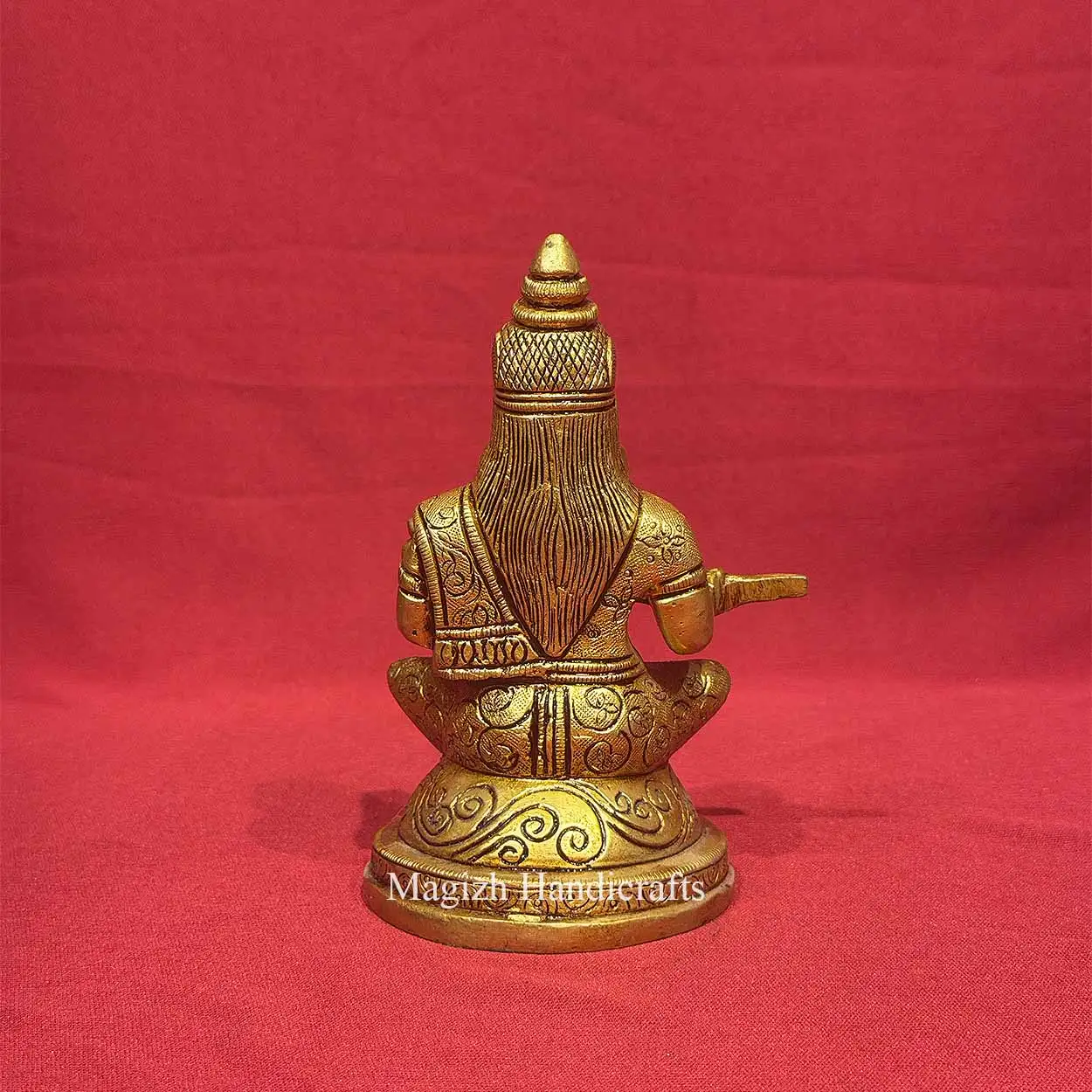 6 inches brass goddess Annapoorna statue - image 4