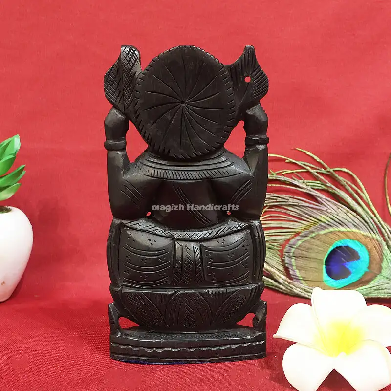 6 inches Karungali Vinayagar idol - secondary
