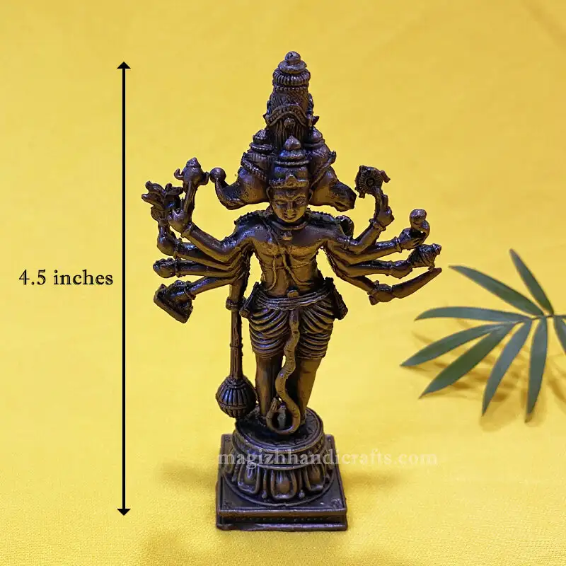 4.5 inches Copper Panchamukhi Hanuman idol - secondary