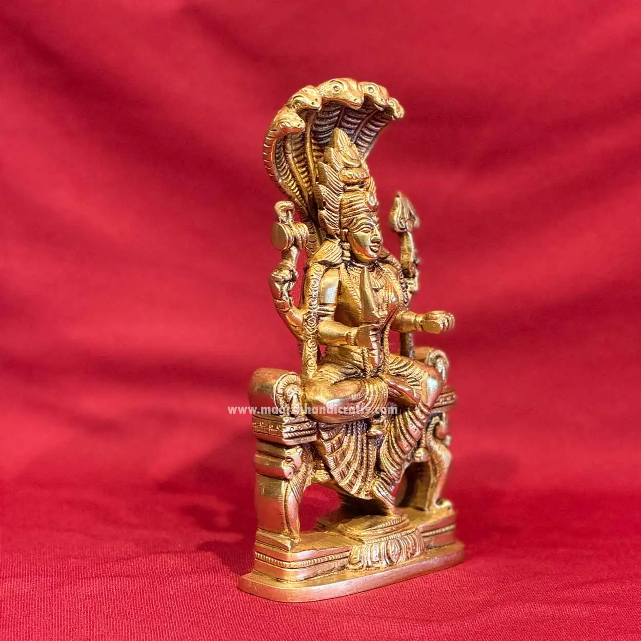 8 inches brass Karumariamman statue SC - image 3