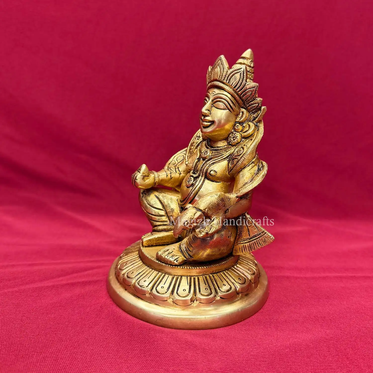 6 inches Brass Kuberar idol - secondary