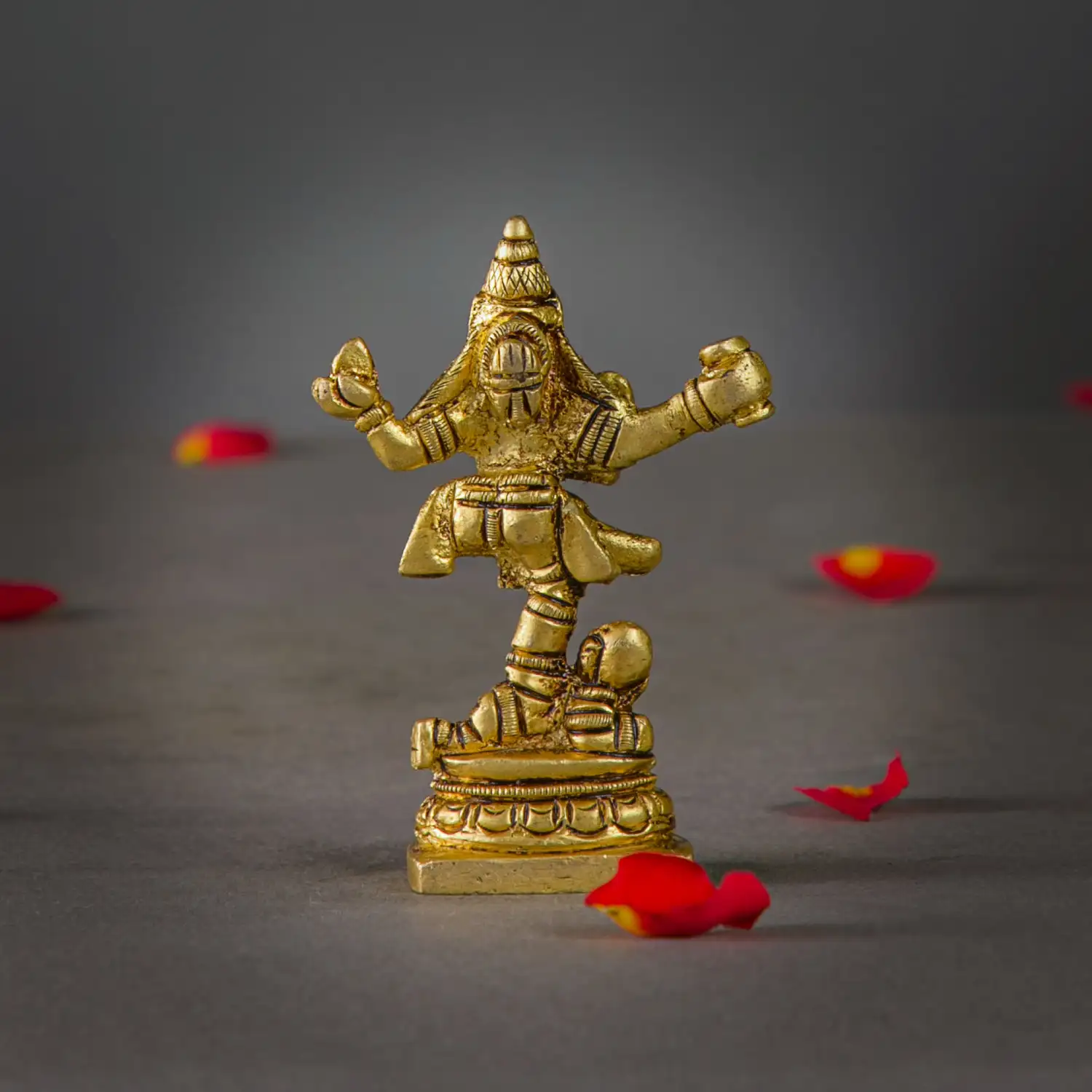 3 inches mini Brass Lord Shiva Natraja idol - image 4