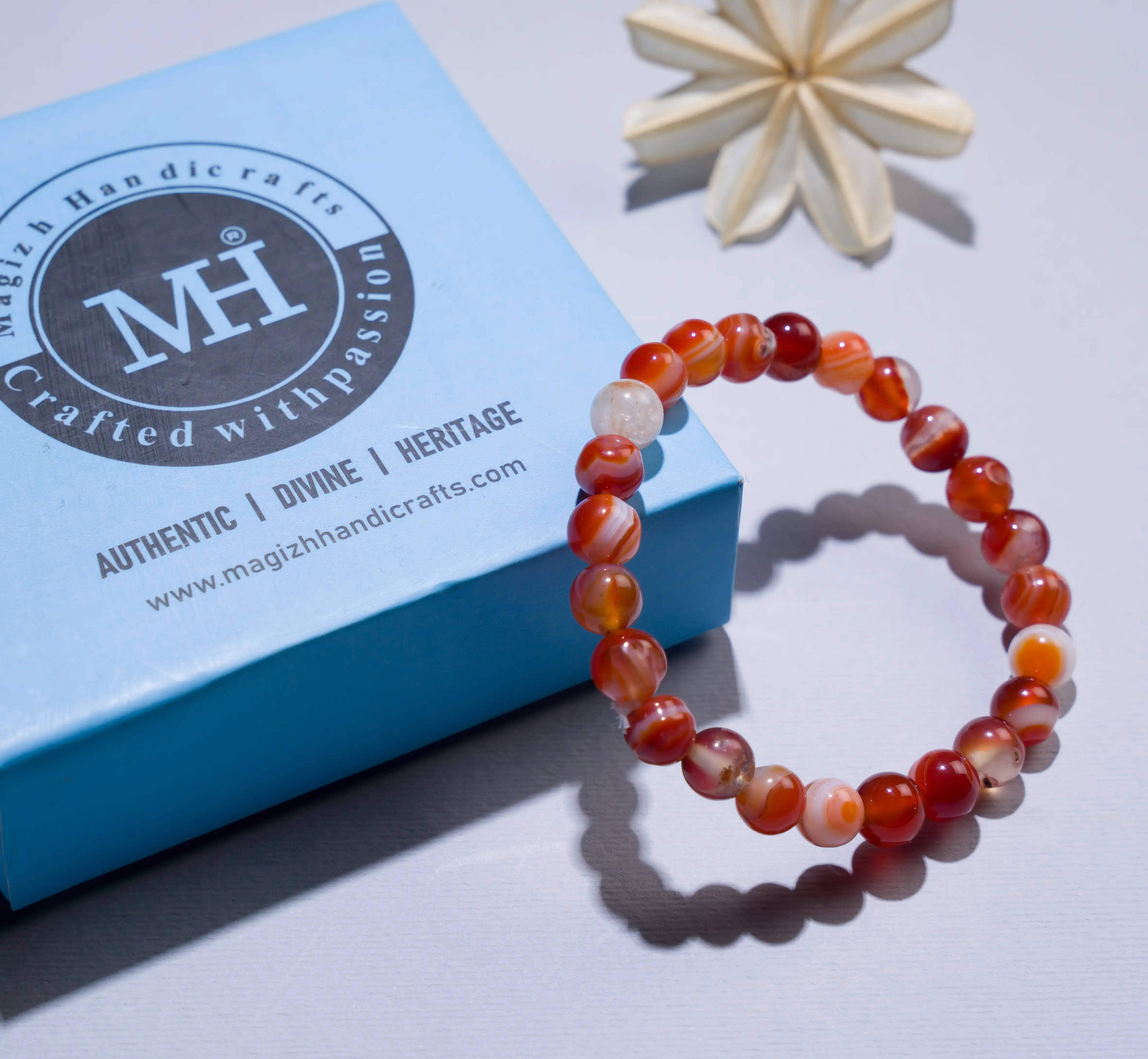 Carnelian Crystal Bracelet (8mm) - image 5