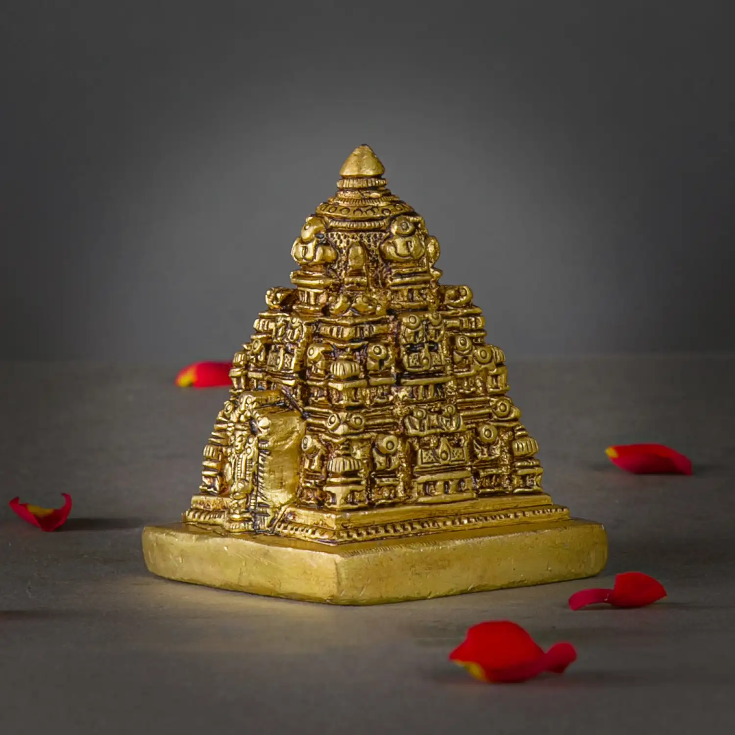 3.5 inches Lord Venkateswara Tirupati Temple Brass Idol - image 3
