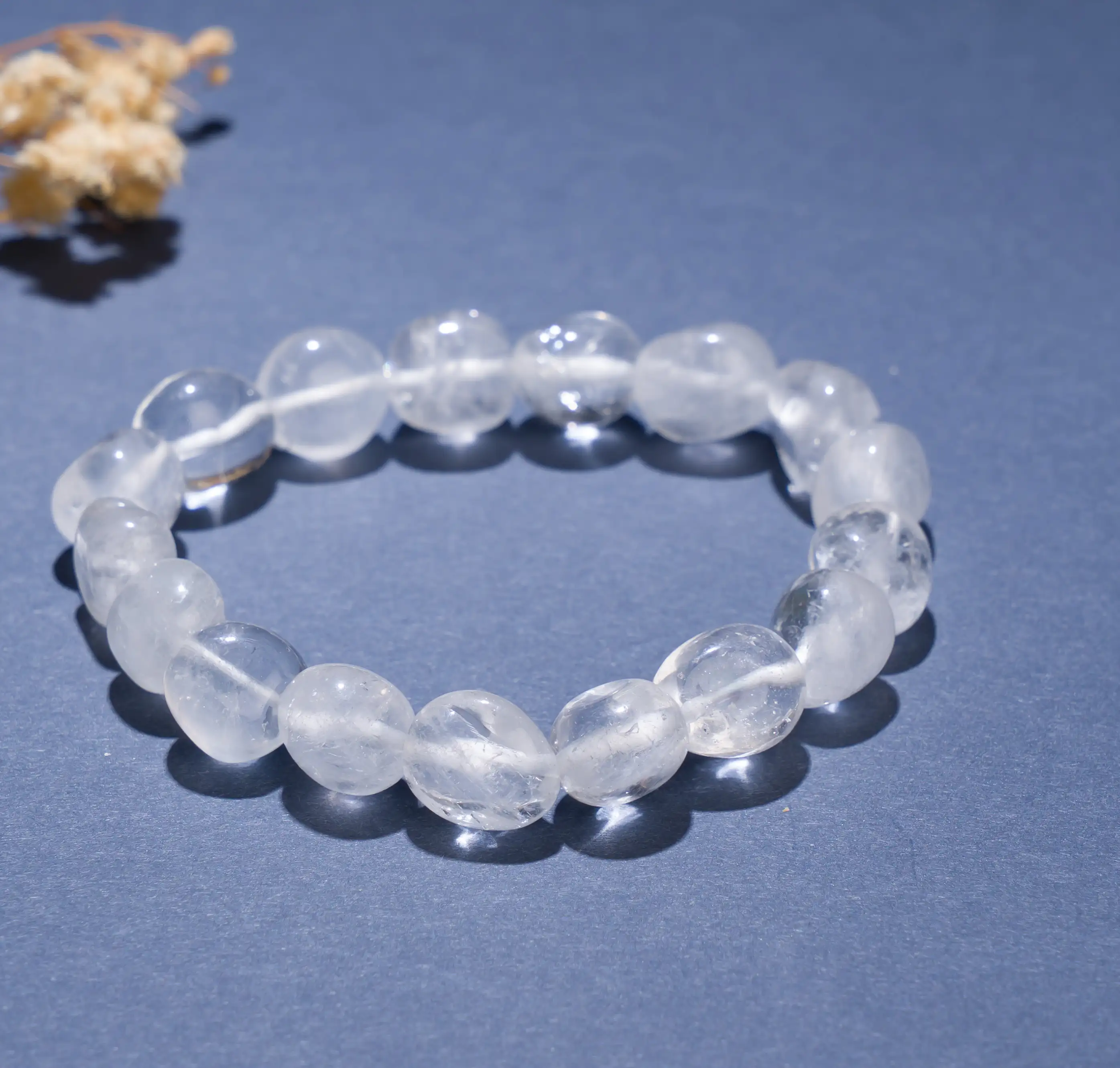 Clear quartz cystal Tumble bracelet - image 1