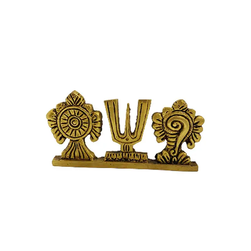 Brass Sangu Chakram Namam table top
