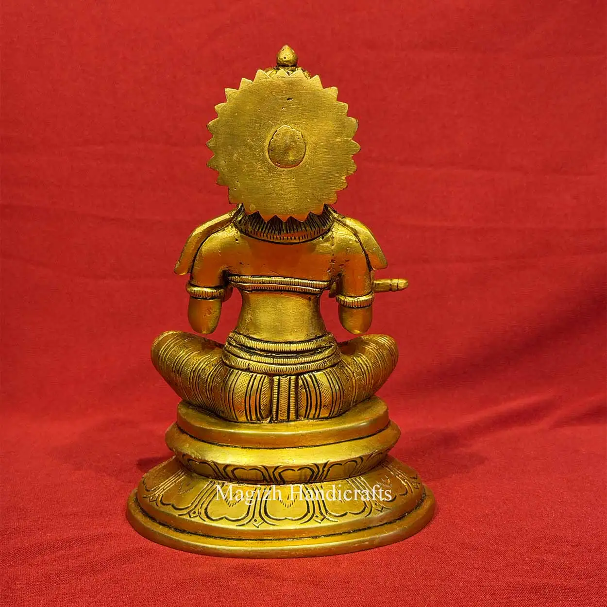8 inches brass goddess Annapoorna statue - image 4