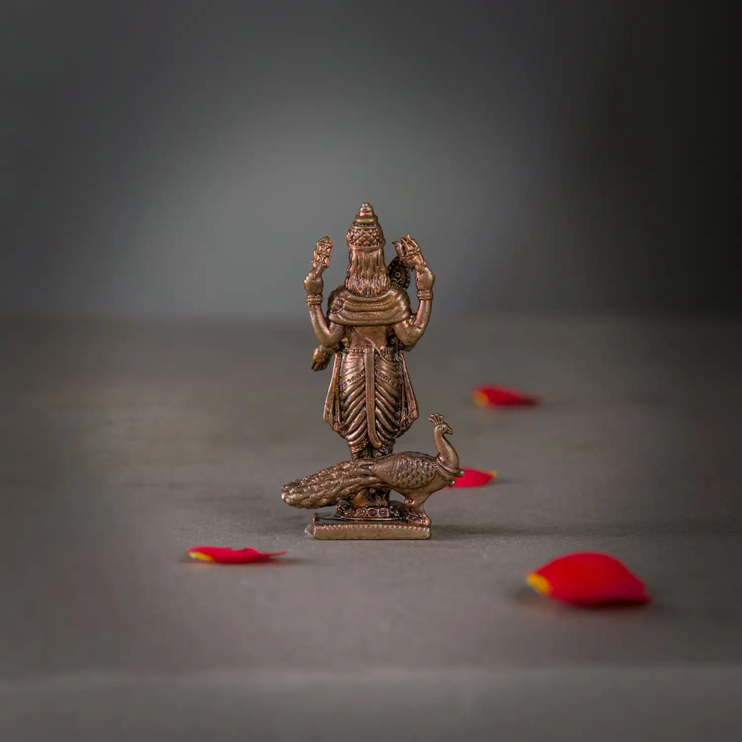 3 inches Copper Lord Murugan Idol - secondary