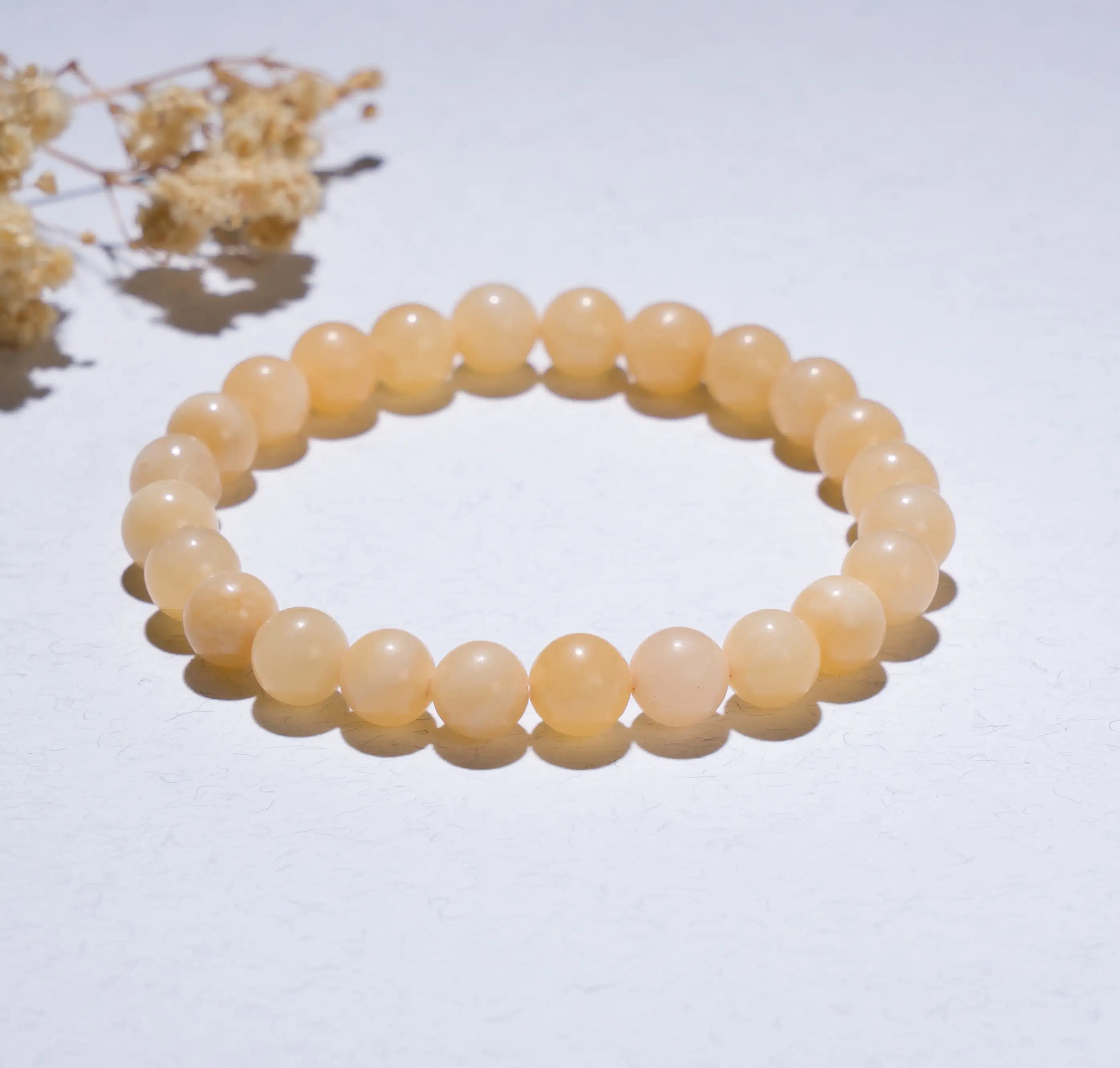 8mm Calcite crystal bracelet