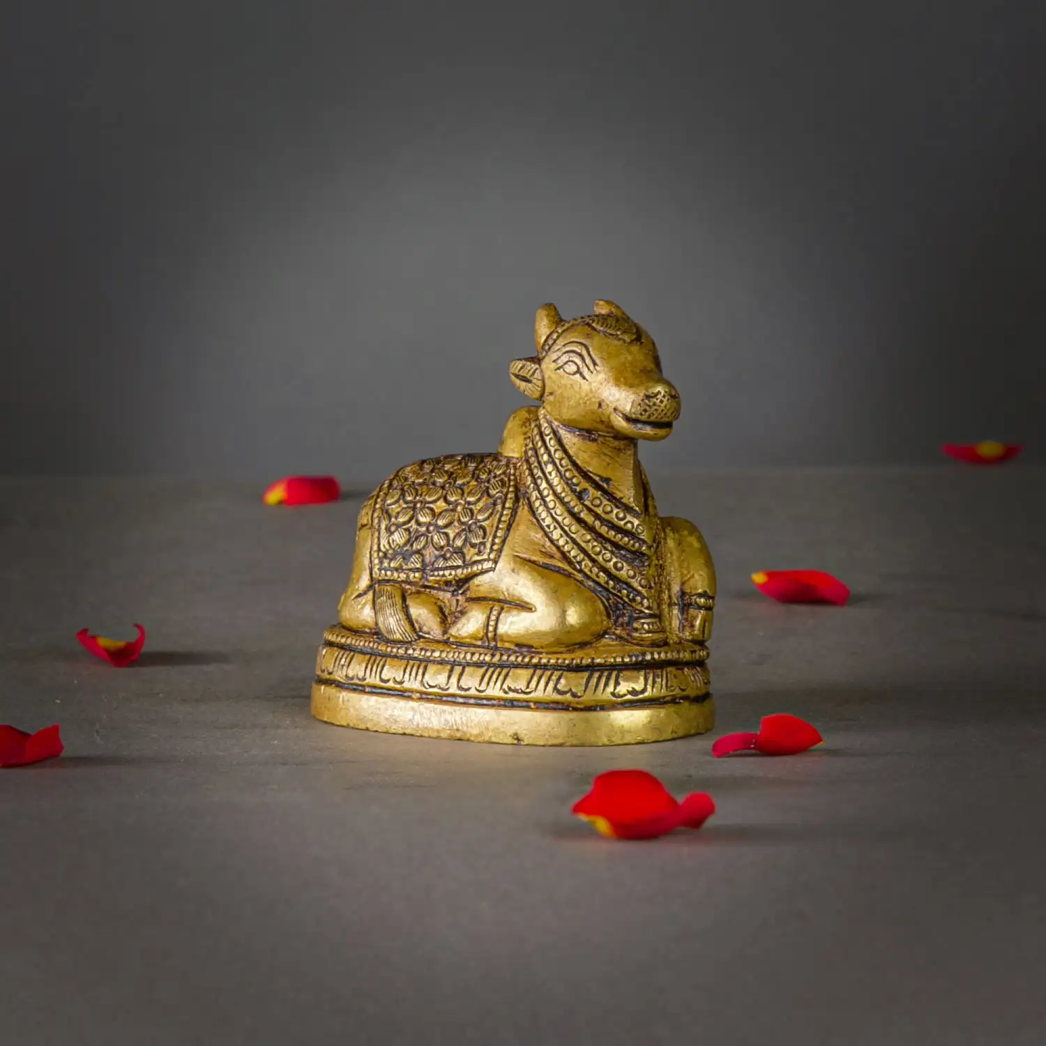 2.5 inches Brass Lord Shiva Nandhi idol - image 4