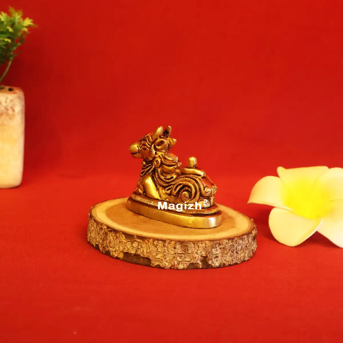 Brass Shiv ling Nandhi 2inches - image 3