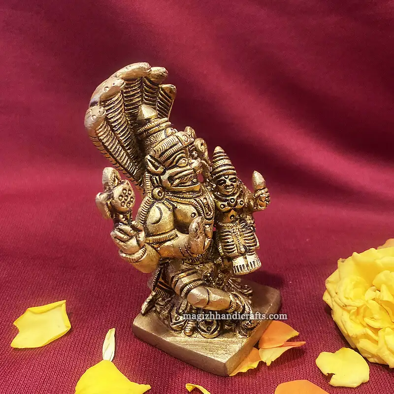 Brass Snake Narasihma Lakshmi - secondary