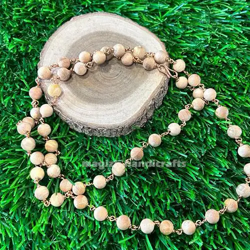 54 beads Original Thulasi copper mala 8mm - secondary