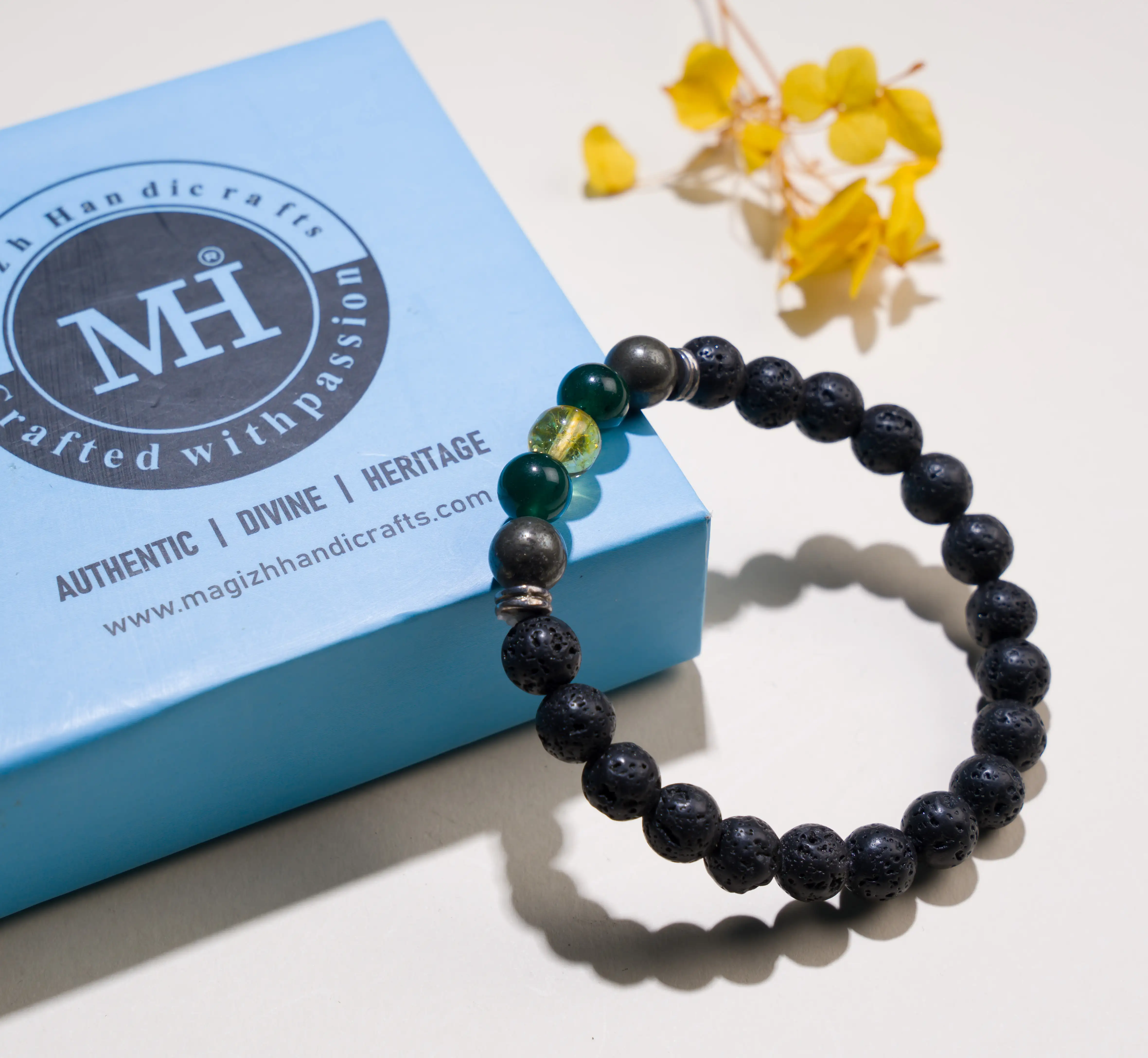 8mm Money Magnet Lava Crystal Bracelet - image 3