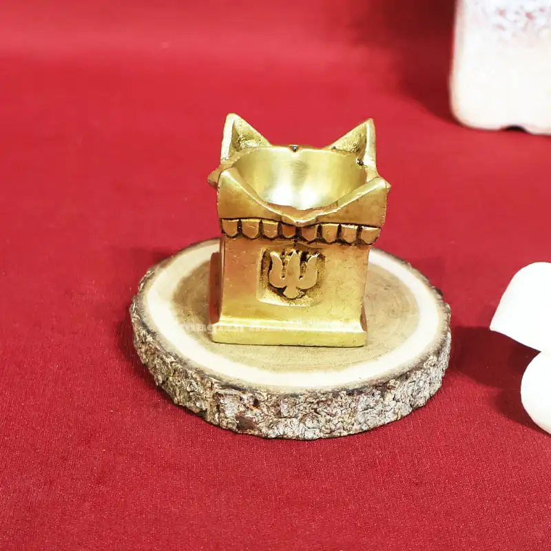 2 inches Brass Thulasi maadam Lamp - secondary