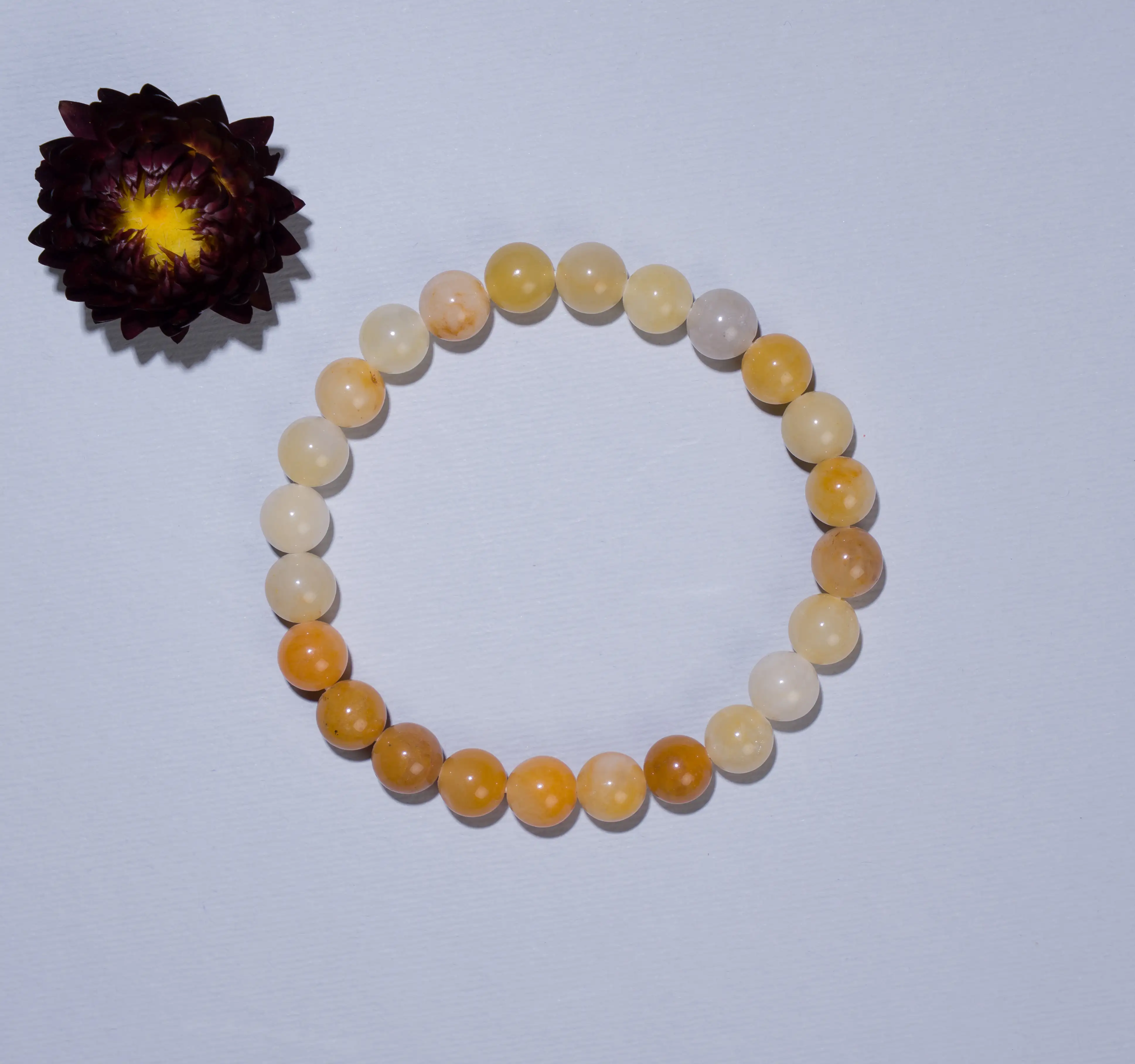 8mm Yellow Aventurine crystal bracelet - secondary