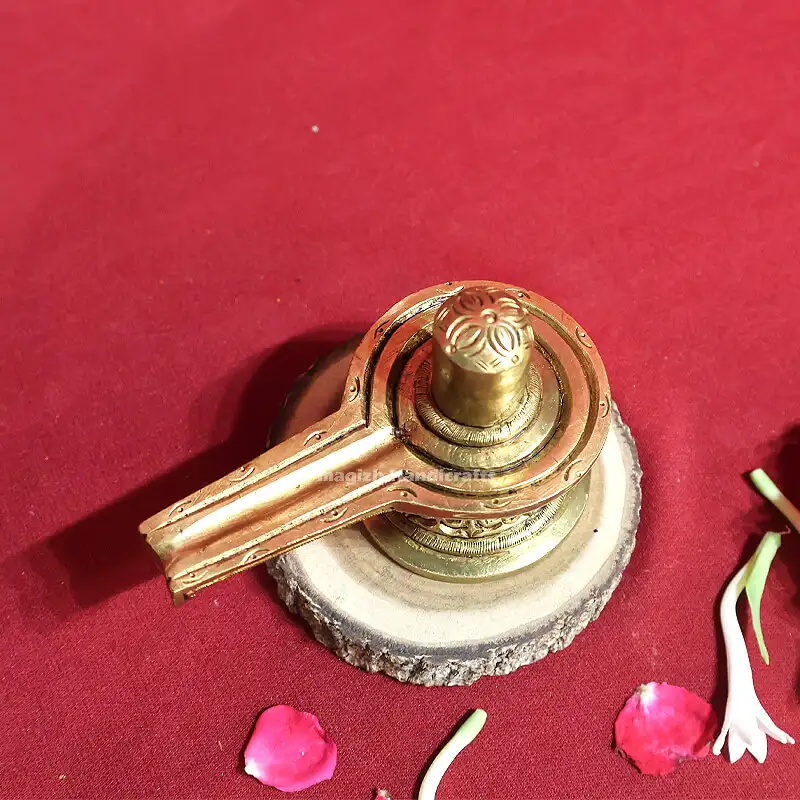 3x4 inches Brass Shiv Lingam SC - image 3