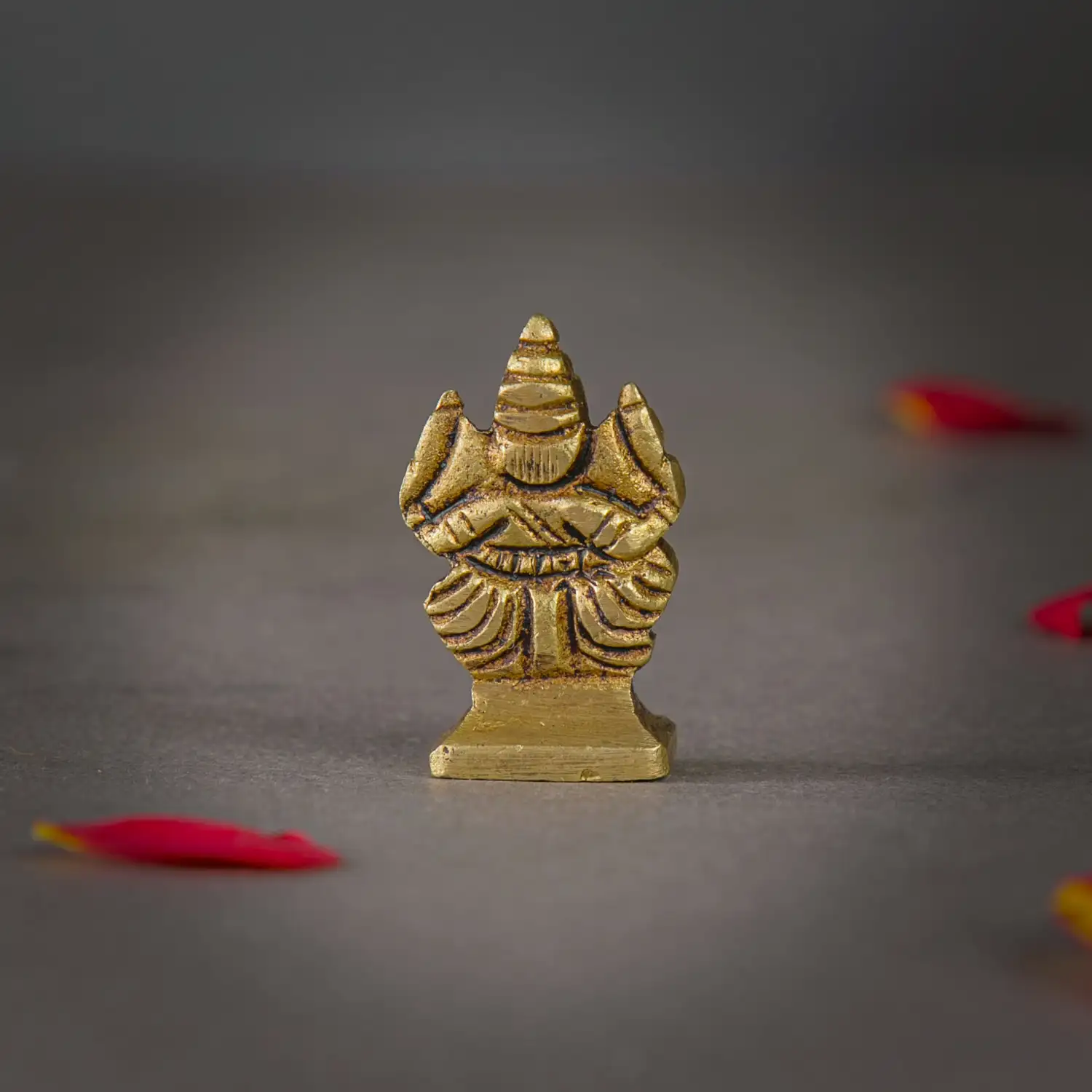 1.5 inches Brass Ganesha miniature idol SC - image 3