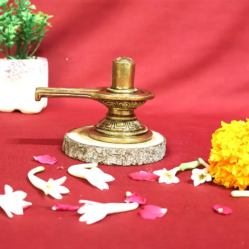 3x4 inches Brass Shiv Lingam SC - secondary