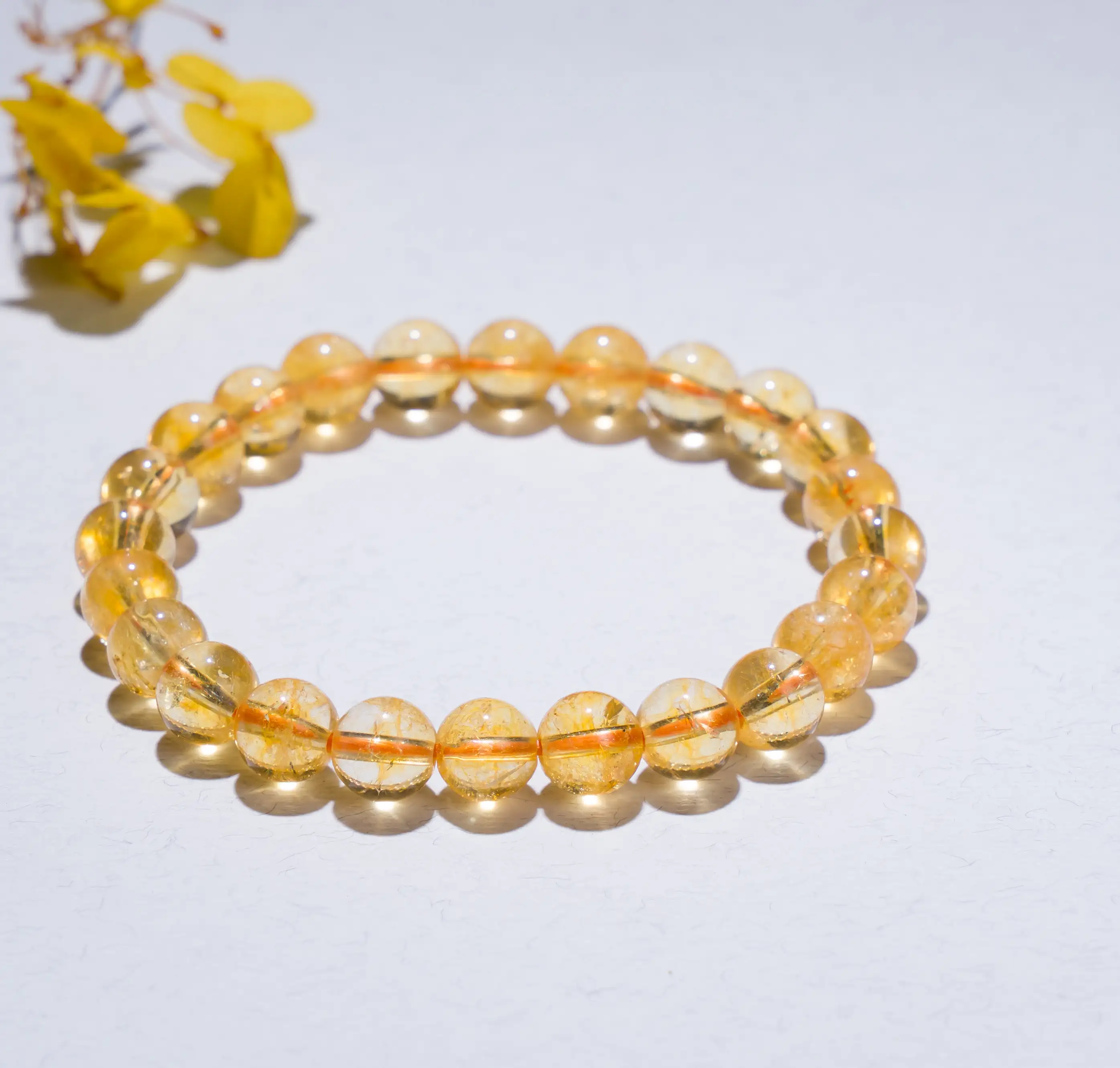 Money Magnet Citrine Crystal Bracelet (8 mm)