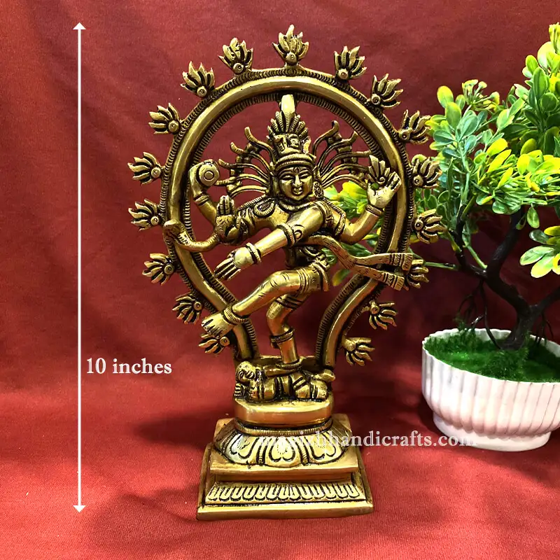 10 inches oval Natarajar idol - SC - image 3