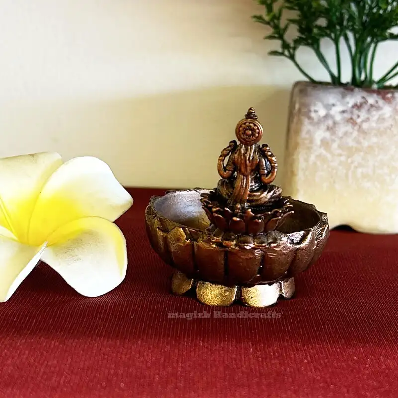 2.5 inches Copper Lakshmi Urli - image 3