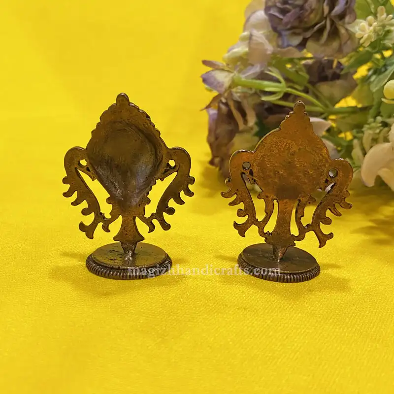 2 inches Copper Sangu and Chakram idol - secondary