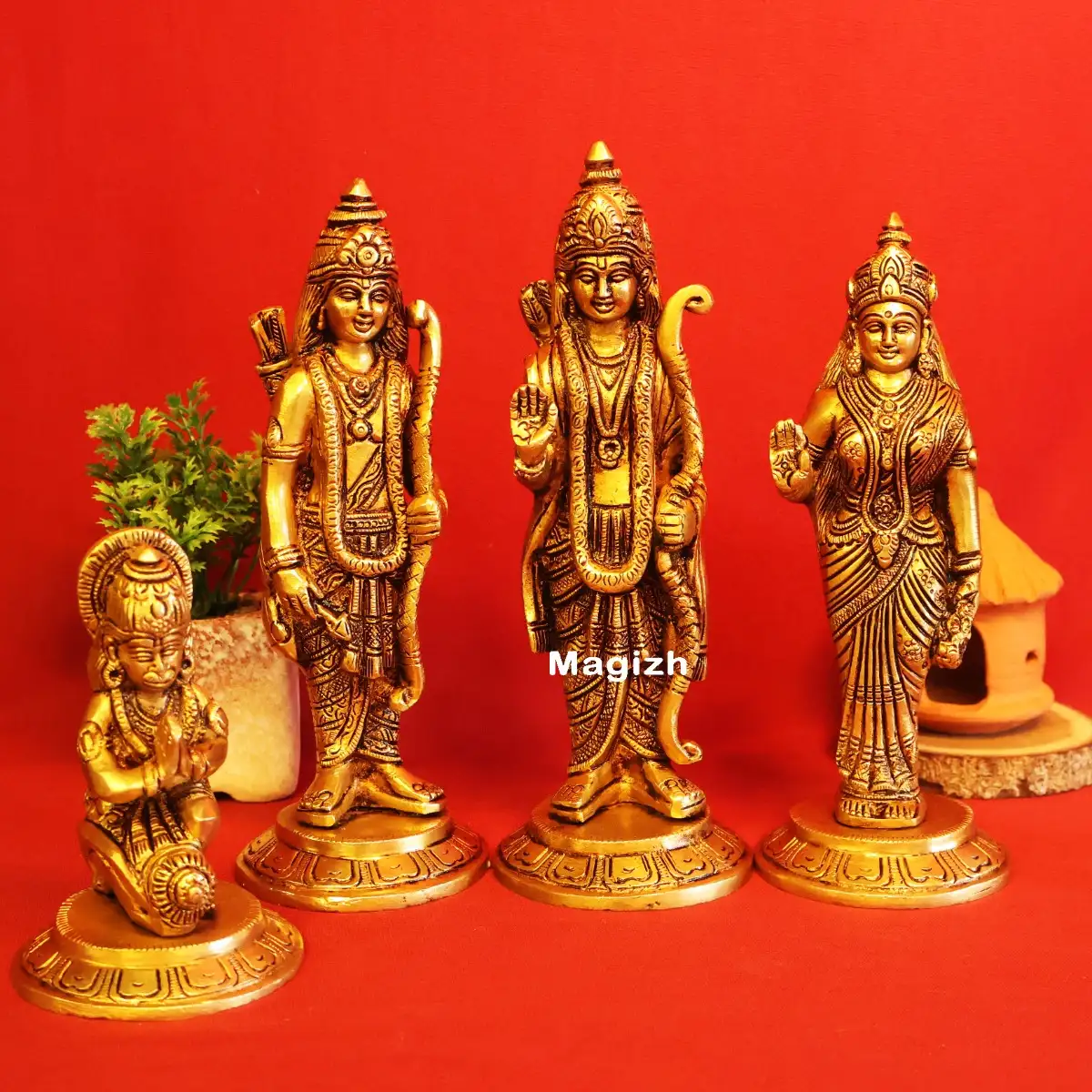 Brass Ram Darbar 8 inches