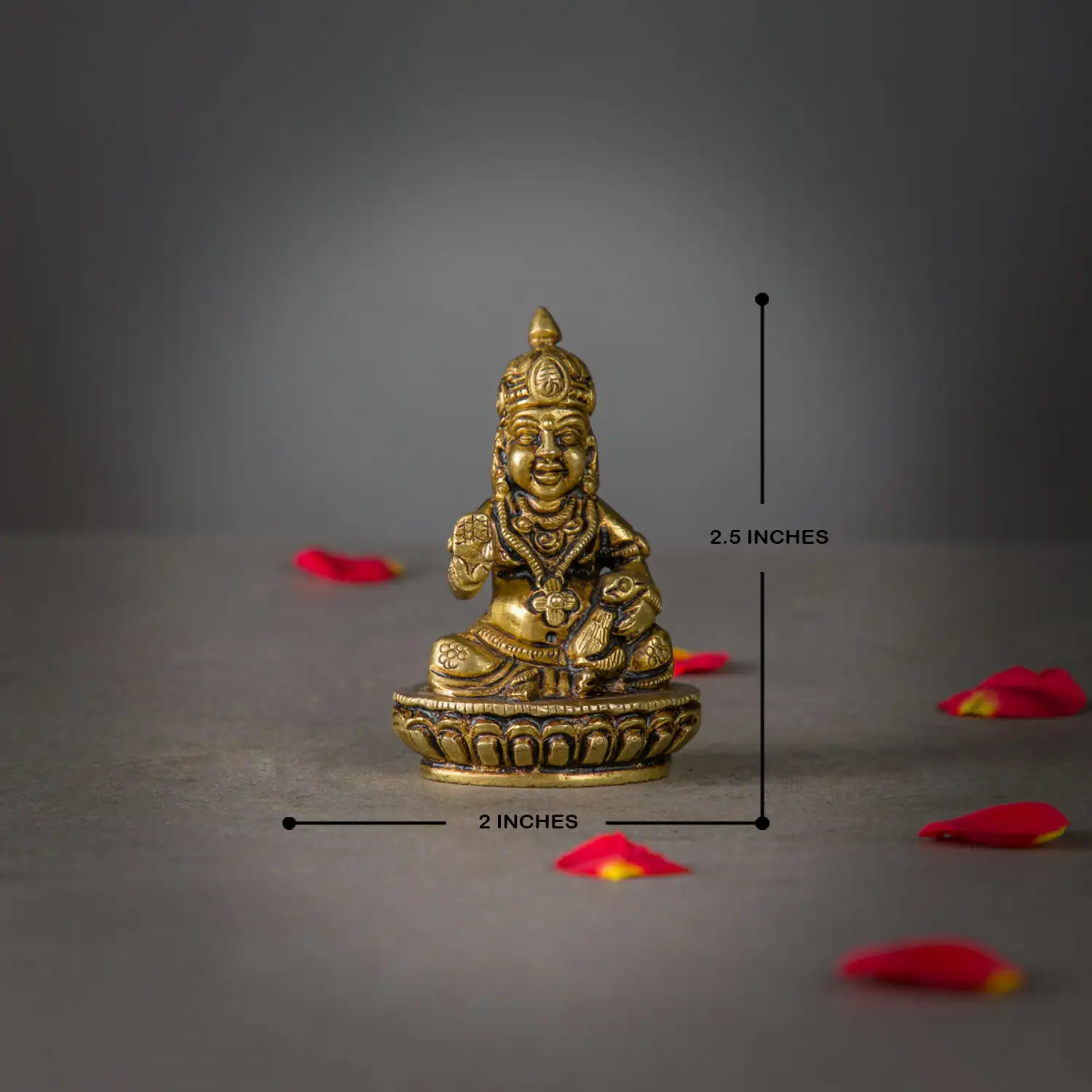 2 inches Brass Kuberar idol - image 5